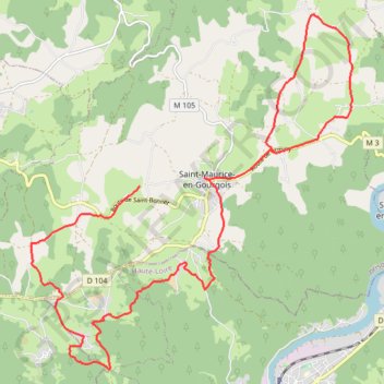 Saint-Maurice en Gourgois GPS track, route, trail