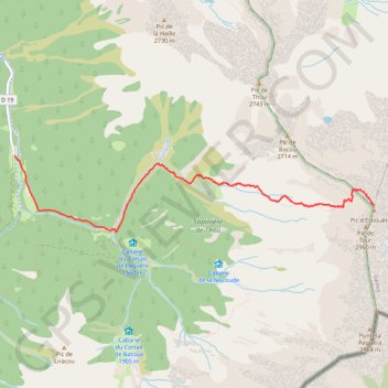Pic du Lustou GPS track, route, trail