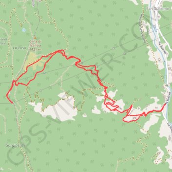 Cima di Francia GPS track, route, trail