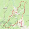 Nasbinals, Notre-Dame de la Sentinelle, la Cabre, Recoules d'Aubrac, Gramont, Escudières GPS track, route, trail