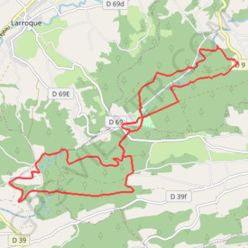 La forêt de Cardeilhac - Canal de Franquevieille GPS track, route, trail