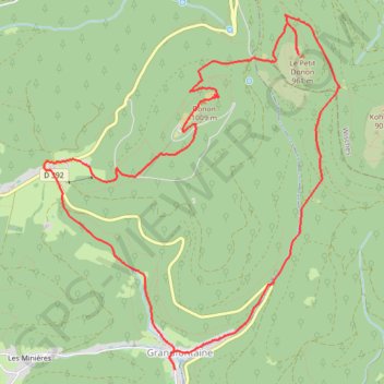 Le Donon GPS track, route, trail