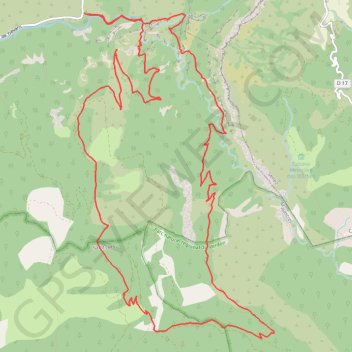 Gorges Trevans GPS track, route, trail
