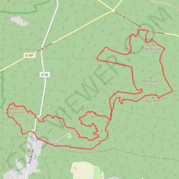 Denecourt 17 et 11 GPS track, route, trail