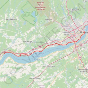 Portneuf - Québec GPS track, route, trail
