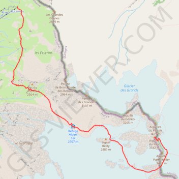 Aiguille du Tour GPS track, route, trail