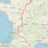 Paris (75000-75116), Île-de-France, France - Puivert (11230), Aude, Occitanie, France GPS track, route, trail
