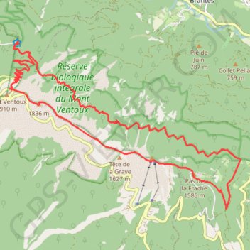 Ventoux GPS track, route, trail