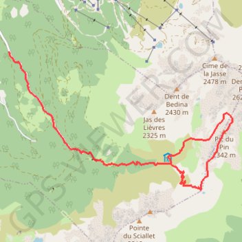 Pic du Pin GPS track, route, trail