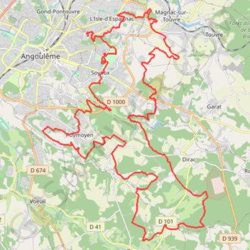 Angoulême Cyclisme GPS track, route, trail