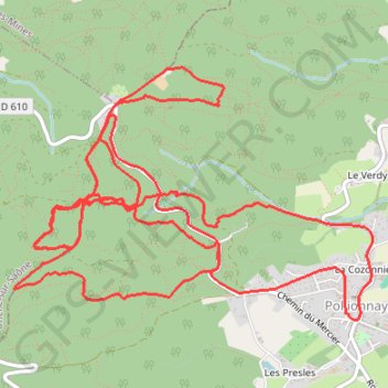 Enduro Pollionnay GPS track, route, trail