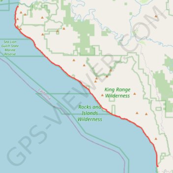 Lost Coast Trail GPS track, route, trail