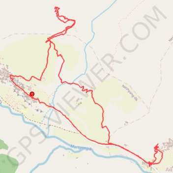 Tour Annapurna - Jour 07 - Manang - Manang GPS track, route, trail