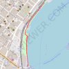 French Quarter "Moonwalk" Riverwalk in Woldenberg Park GPS track, route, trail