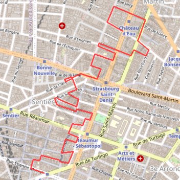 Les passages de Paris GPS track, route, trail