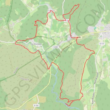 Les gorges du Crespenou et le chateau de Fressac GPS track, route, trail