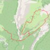 La Croix de l'Alpe par le Vallon de Pratcel GPS track, route, trail