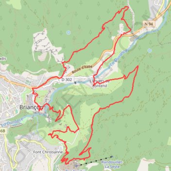 Les forts de Briançon GPS track, route, trail