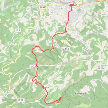 Jour 1 - Apt - 12 - Buoux GPS track, route, trail