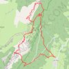 Pas de la Rousse et Rochers des Belles Ombres (Chartreuse) GPS track, route, trail