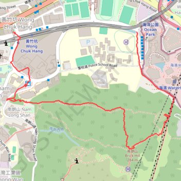 Brick Hill GPS track, route, trail
