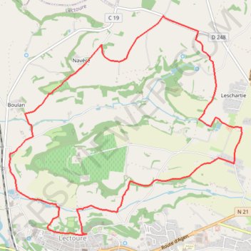 Navère - Lectoure GPS track, route, trail