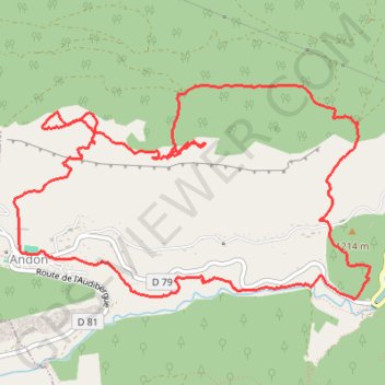 Andon - Circuit des Pivoines GPS track, route, trail