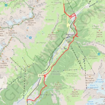 Petit Balcon Nord - Chamonix GPS track, route, trail