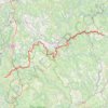 GR652 Randonnée de Laroquebrou (Cantal) à Le Vigan (Lot) GPS track, route, trail