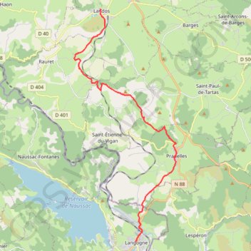 [Itinéraire] Etape GR70 Landos - Langogne GPS track, route, trail