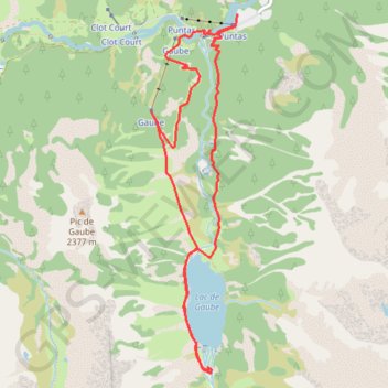 Lac de Gaube circuit GPS track, route, trail