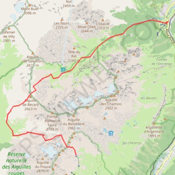 Brèche de Bérard GPS track, route, trail