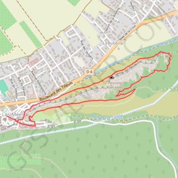 Les Mees GPS track, route, trail