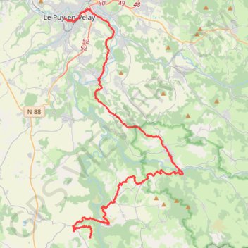 J1 Dialogue avec Stevenson - Le Puy-Masclaux GPS track, route, trail