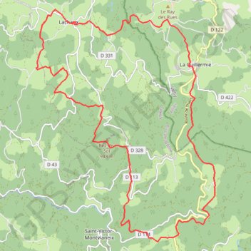 A l'Ouest des Bois Noirs GPS track, route, trail