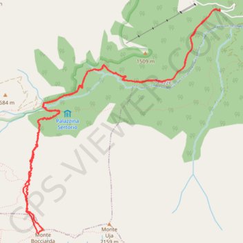 Monte Bocciarda (ex Porta Sarazina) GPS track, route, trail
