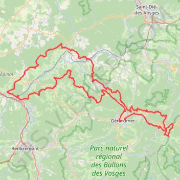 Tour de la Vologne (Vosges) (2022) GPS track, route, trail