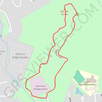 Mill Hill Loop GPS track, route, trail