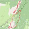 Les Rochers de Belles Ombres par le Pas de la Rousse depuis Pré Orcel GPS track, route, trail