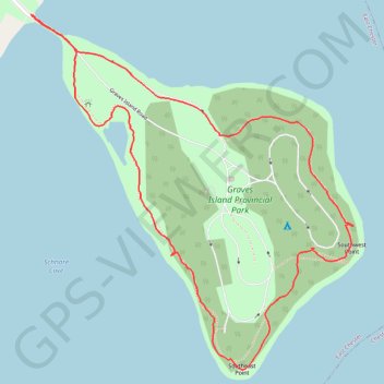 Graves Island Loop GPS track, route, trail