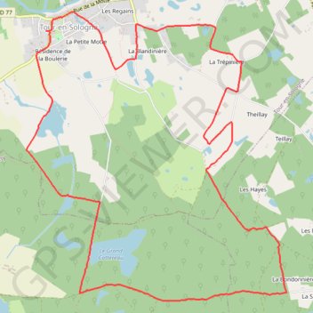 Tours en Sologne GPS track, route, trail