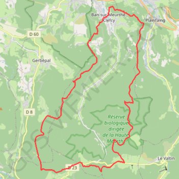 Au-dessus de Gerardmer GPS track, route, trail