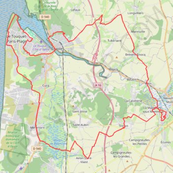 Côte d'Opale GPS track, route, trail